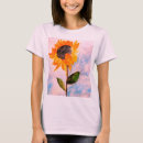 Pesquisar por pintura do girassol camisetas Belas artes