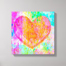 Pesquisar por coração quadro impressão de canvas For her