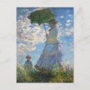 Pesquisar por mulher com um parasol cartoes postais Monet