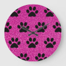 Pesquisar por gato roxo relogios de parede Padrão de pata