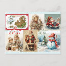Pesquisar por vintage snowman cartoes postais Natais vintages