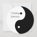 Pesquisar por yin e yang convites Preto e branco