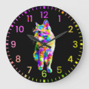 Pesquisar por gato arco íris relogios de parede Colorido