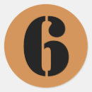 Pesquisar por números 6 adesivos Qualquer pessoa