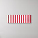 Pesquisar por listrado impressão de canvas Vermelho