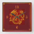 Pesquisar por dragão chinês relogios de parede Vermelho