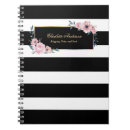 Pesquisar por black and white cadernos de notas Floral
