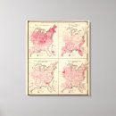Pesquisar por estatísticas impressão de canvas Mapas