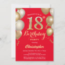 Pesquisar por vermelho do balão aniversário convites Festa de aniversário