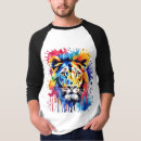 Pesquisar por leão colorido camisetas Animal