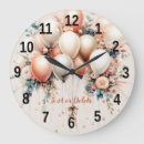 Pesquisar por nome bebê relogios de parede Nome do monograma