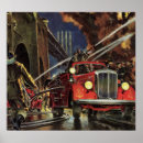 Pesquisar por carro de bombeiros pôsteres Firetruck