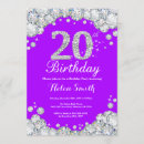 Pesquisar por prata roxo aniversário convites Festa de aniversário