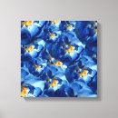 Pesquisar por flores azuis impressão de canvas Arte de parede