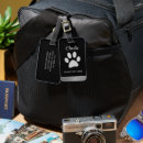 Pesquisar por impressão do cão bagagem tags Preto