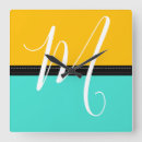 Pesquisar por turquesa brilhante relogios de parede Elegante