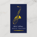 Pesquisar por saxofonista cartao de visita Azul