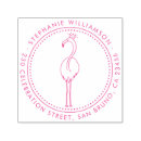 Pesquisar por flamingos carimbos Endereço de retorno