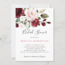 Pesquisar por watercolor floral bridal shower convites Marsala