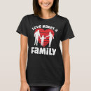 Pesquisar por o amor faz uma família camisetas Dia
