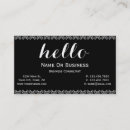 Pesquisar por branco monocromático cartao de visita Clássico