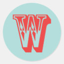 Pesquisar por monograma w adesivos Alfabeto