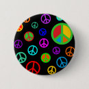 Pesquisar por símbolo de paz botons Flower power