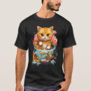 Pesquisar por eu amo macarrão camisetas Amante de gatos