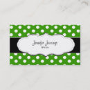 Pesquisar por bolinhas verdes cartao de visita Retro