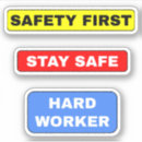 Pesquisar por trabalhador duro adesivos Segurança