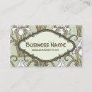 Pesquisar por art nouveau padrao cartao de visita Floral