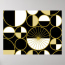 Pesquisar por geométrico preto e branco pôsteres Meio século moderno