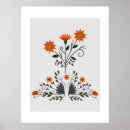 Pesquisar por monograma floral pôsteres Chic
