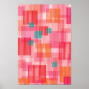 Pesquisar por quadrados abstratos pôsteres Rosa