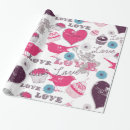 Pesquisar por pássaros do amor papel de presente Coração