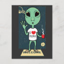 Pesquisar por alienígena engraçada cartoes postais Galáxia