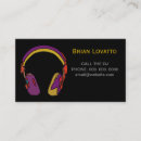 Pesquisar por auscultadores cartao de visita Disco jóquei