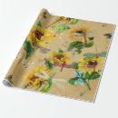Pesquisar por girassol vintage papel de presente Floral