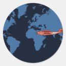 Pesquisar por avião azul adesivos Mapa mundial