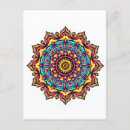 Pesquisar por mandala colorida cartoes postais Ioga