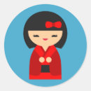 Pesquisar por boneca kokeshi adesivos Japão