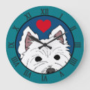 Pesquisar por arte bonito do cão relogios de parede Westie