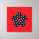 Pesquisar por fundo vermelho impressão de canvas Flores