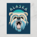 Pesquisar por grizzly bear cartoes postais Alaska