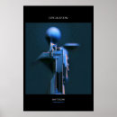 Pesquisar por figuras abstratas pôsteres Azul