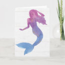 Pesquisar por mermaid cartoes Watercolor