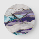 Pesquisar por mármore roxo relogios de parede Geode