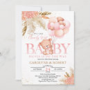 Pesquisar por girl teddy bear convites Chá de fraldas boho