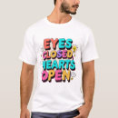 Pesquisar por olhos fechados camisetas Colorido