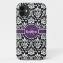 Pesquisar por damasco preto roxo iphone capas Floral